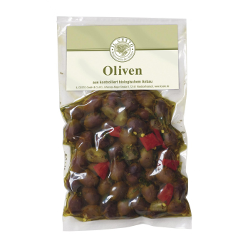 Leccino-Oliven ohne Stein, pikant