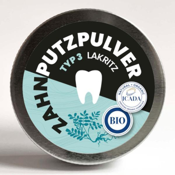 Zahnpulver Pulver Typ 3 Lakritz