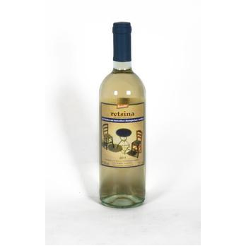 Retsina demeter, Weißwein Akratos (GR)