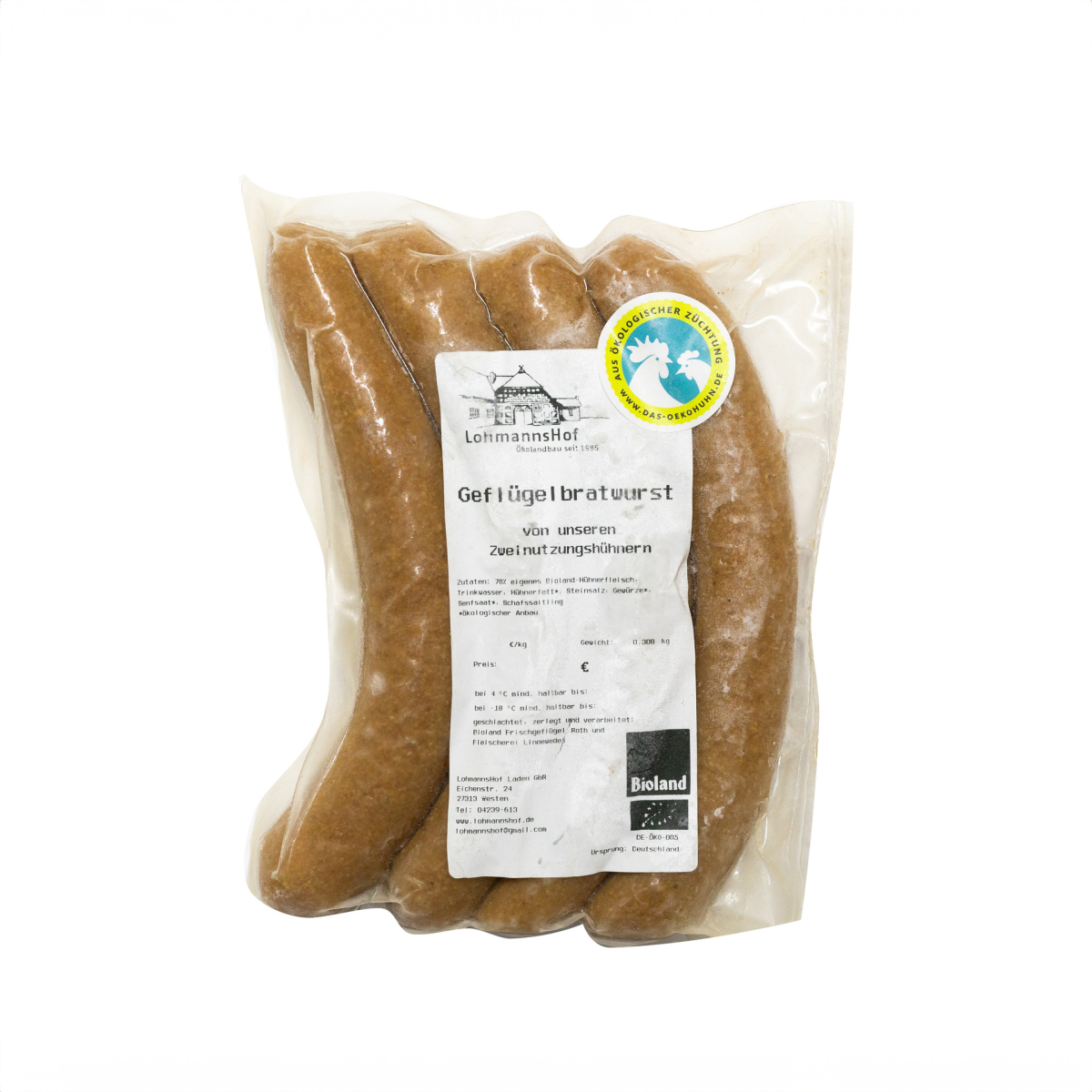 TK Bratwurst (Zweinutzungshuhn)