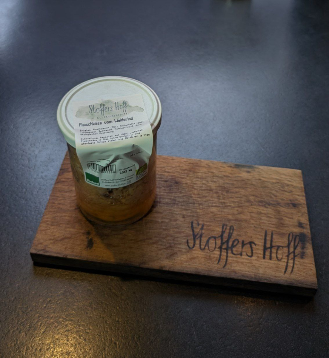 Fleischkäse Glas vom Weiderind
