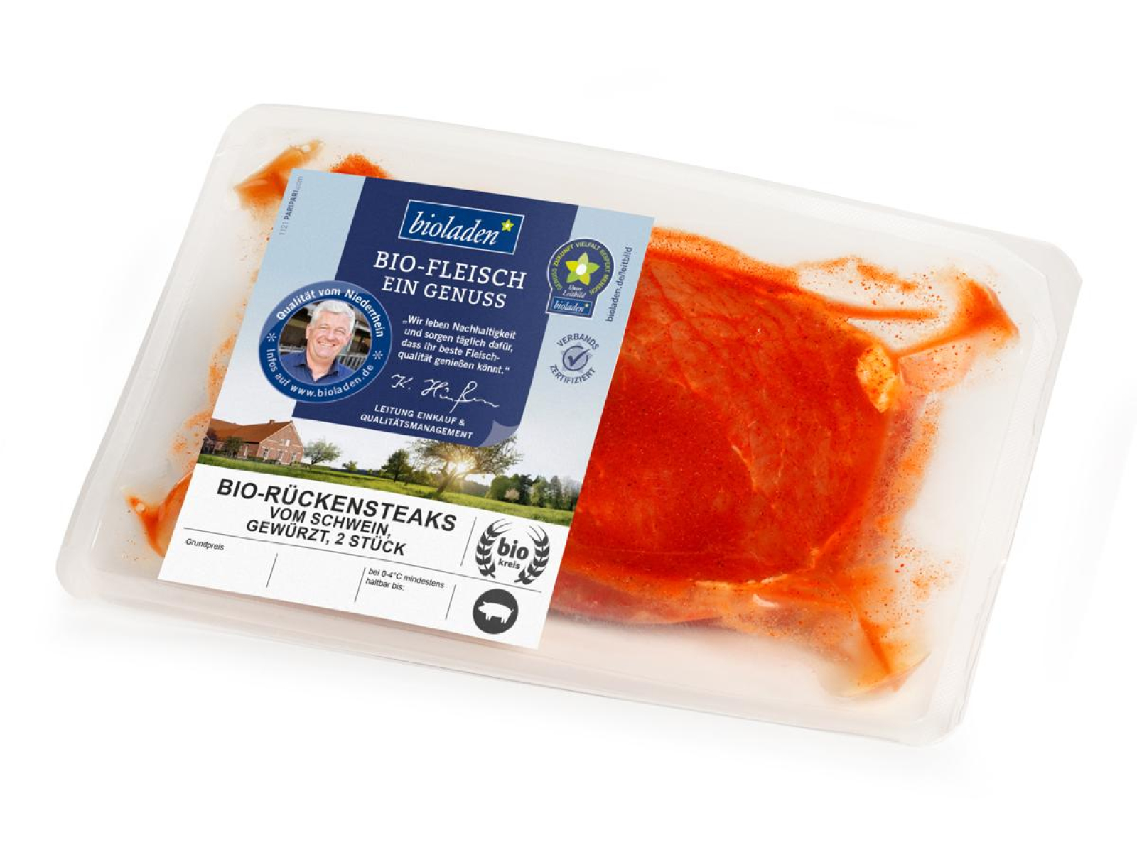Rückensteak gewürzt 2 Stück