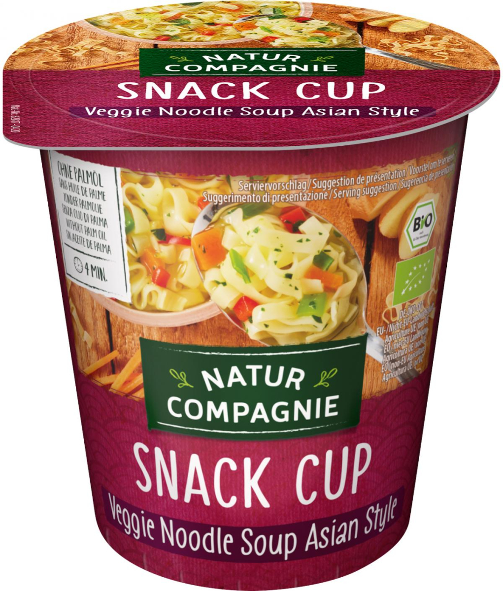 Snack Cup Veggie Noodle Soup Asia Style
