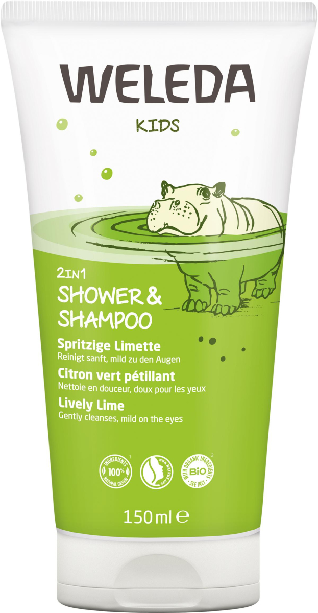 Kids 2in1 Shower & Shampoo Limette