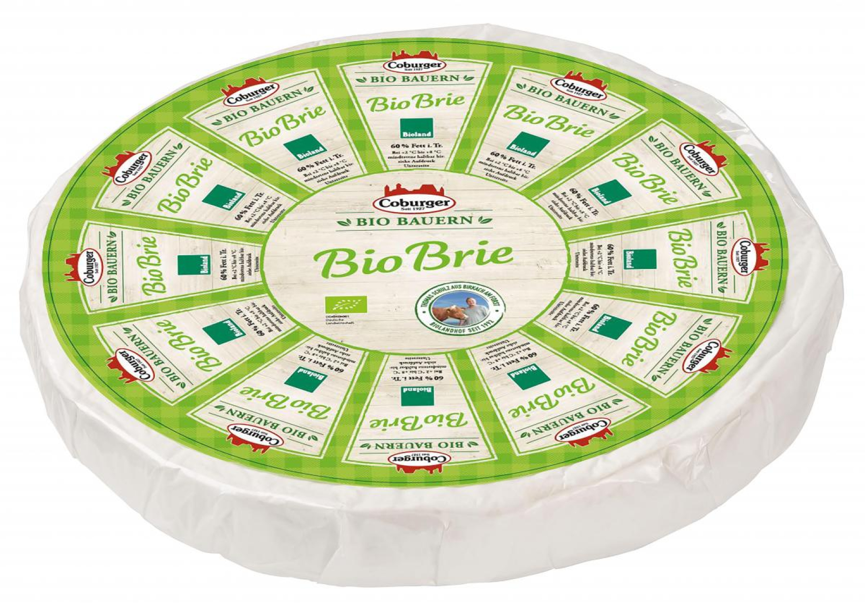Coburger Kuhbrietorte 60% Fett i. Tr.