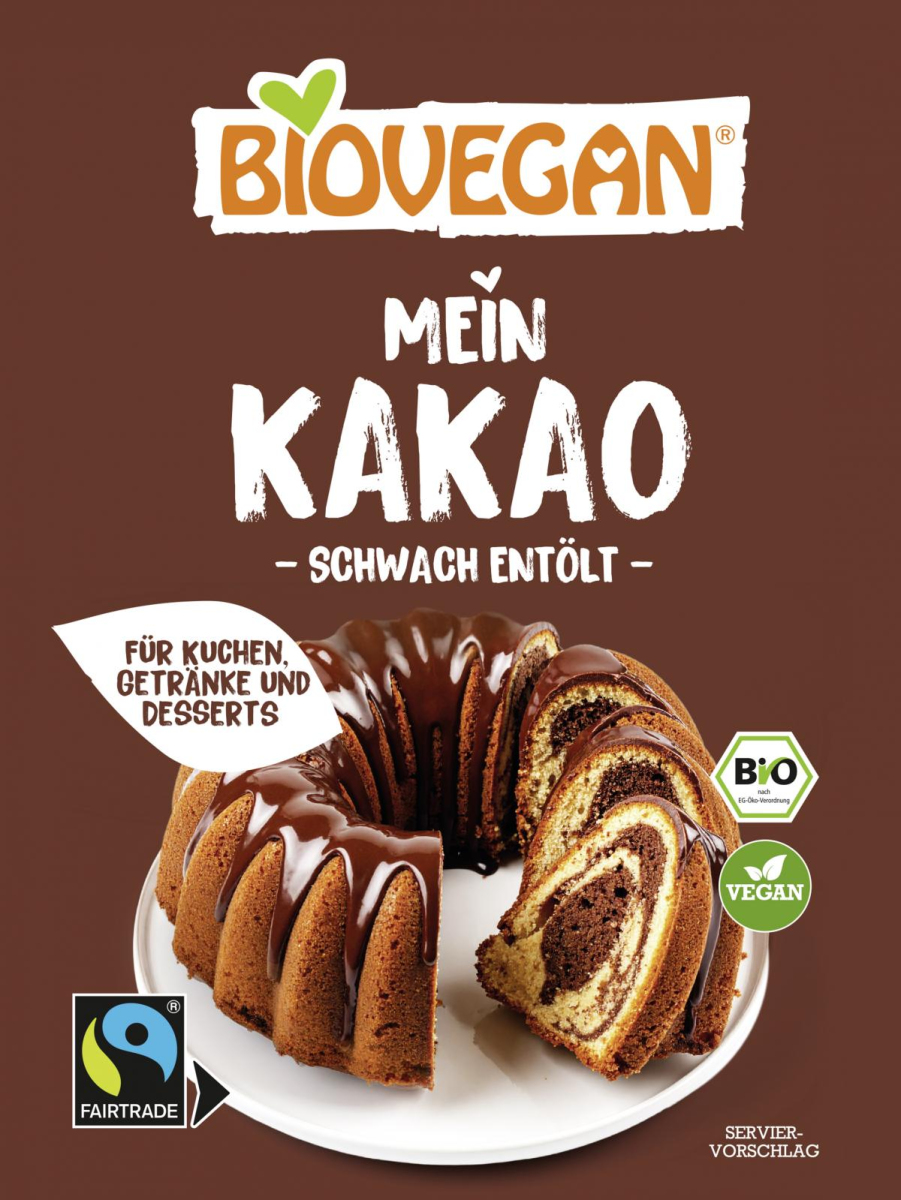Kakao schwach entölt