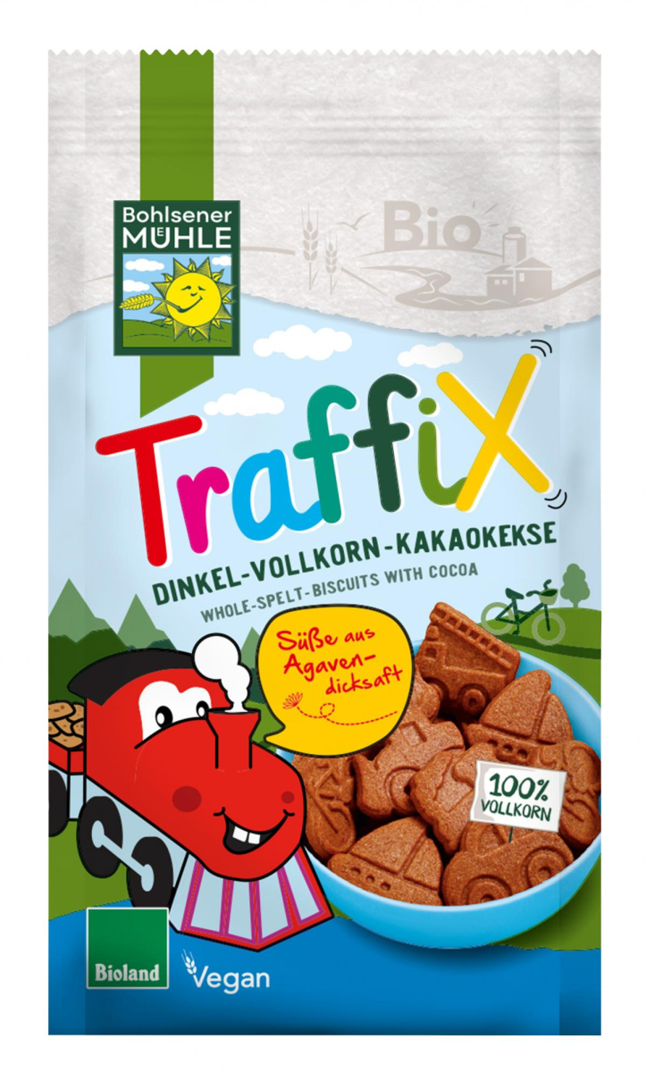 Dinkel-Vollkorn-Kakaokekse "Traffix"