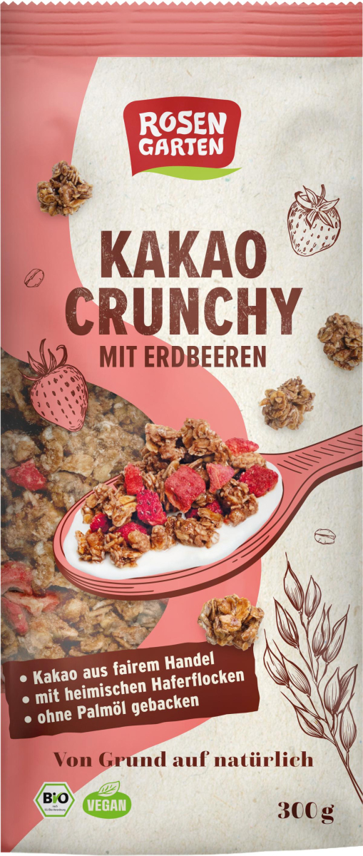 Kakao Crunchy Erdbeeren