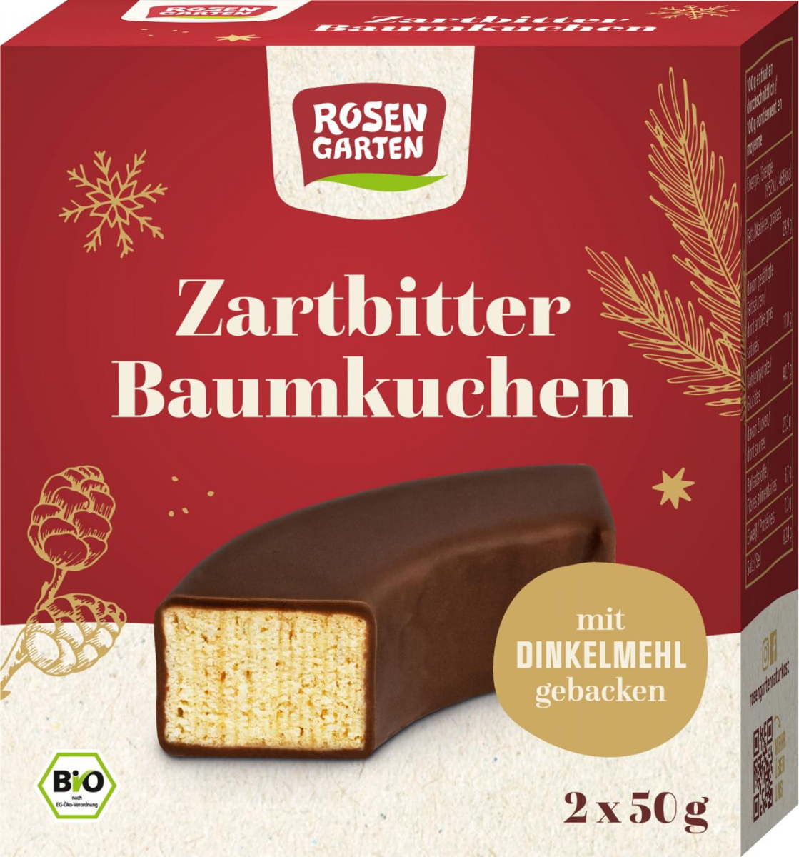 Dinkel Baumkuchenringe Zartbitter