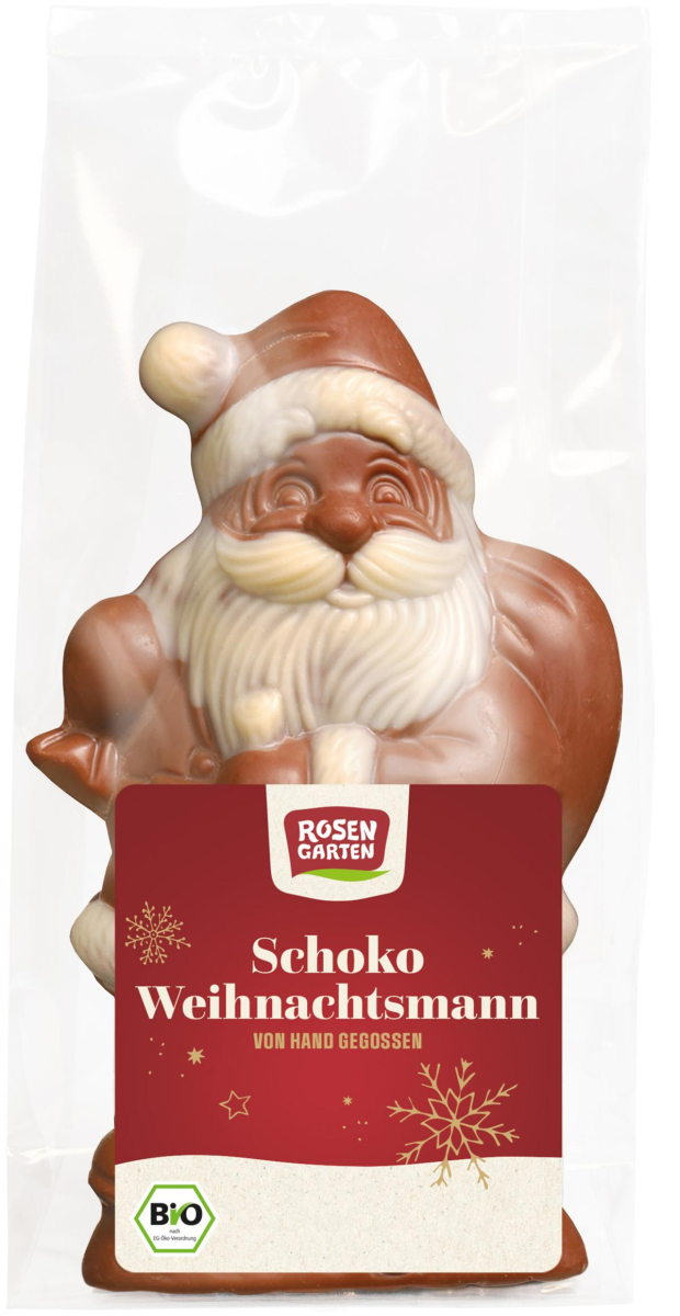 Vollmilch Weihnachtsmann geschminkt