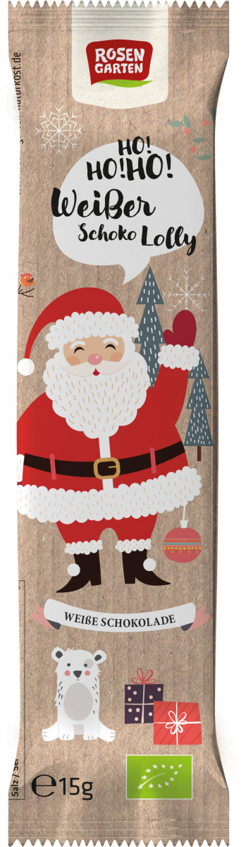 Weißer Lolly Nikolaus