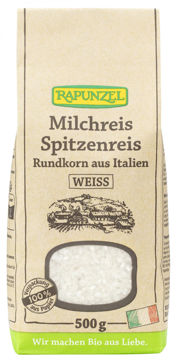 Milchreis rund, weiß