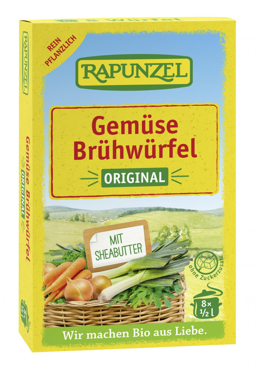 Brühwürfel mit Bio-Gemüse