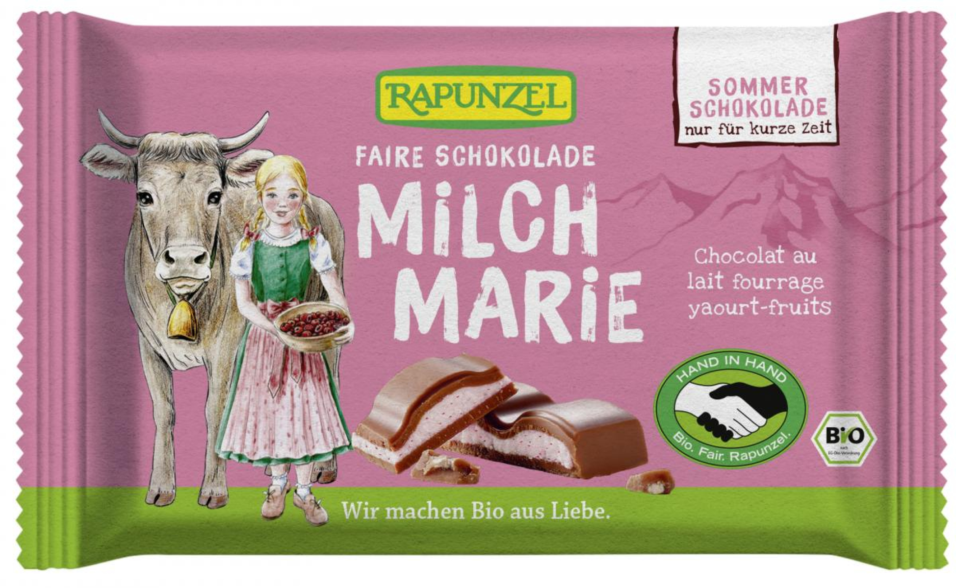 Milch Marie Schokolade mit Joghurt-Beerenfüllung