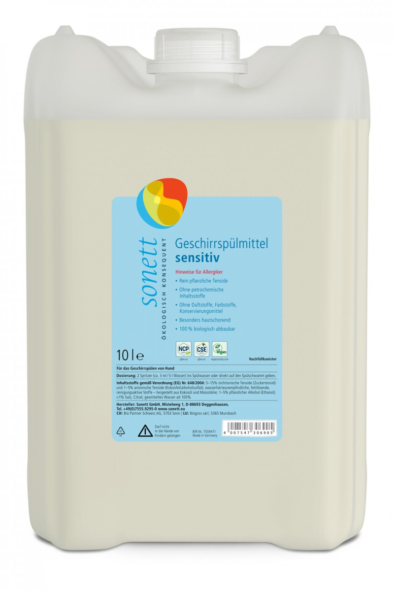 Geschirrspülmittel sensitiv (Großgebinde)