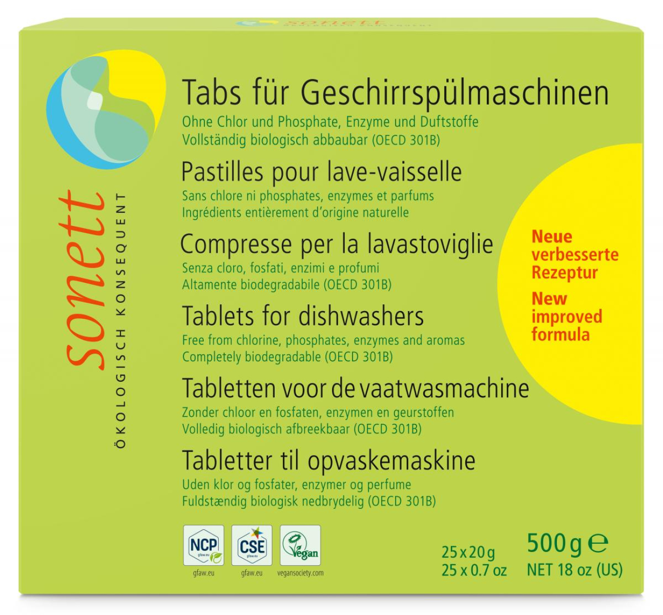 Tabs f. Geschirrspülmaschine