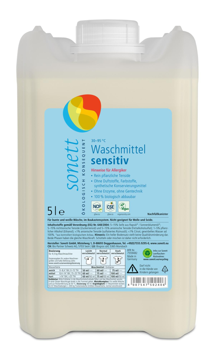 Waschmittel Sensitiv 5 L