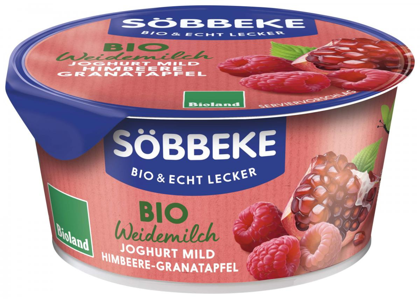 Joghurt Himbeere-Granatapfel im Becher