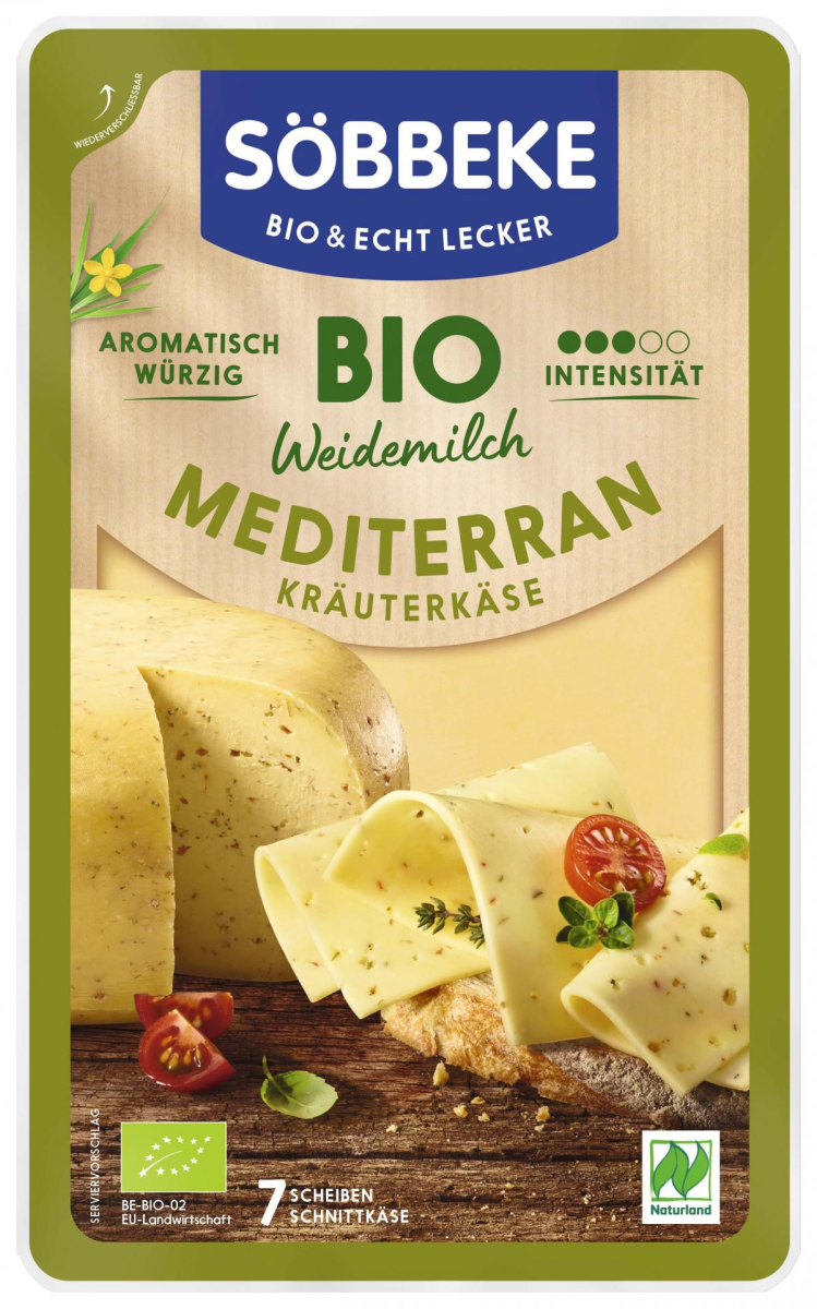 Mediterran Kräuterkäse Scheiben