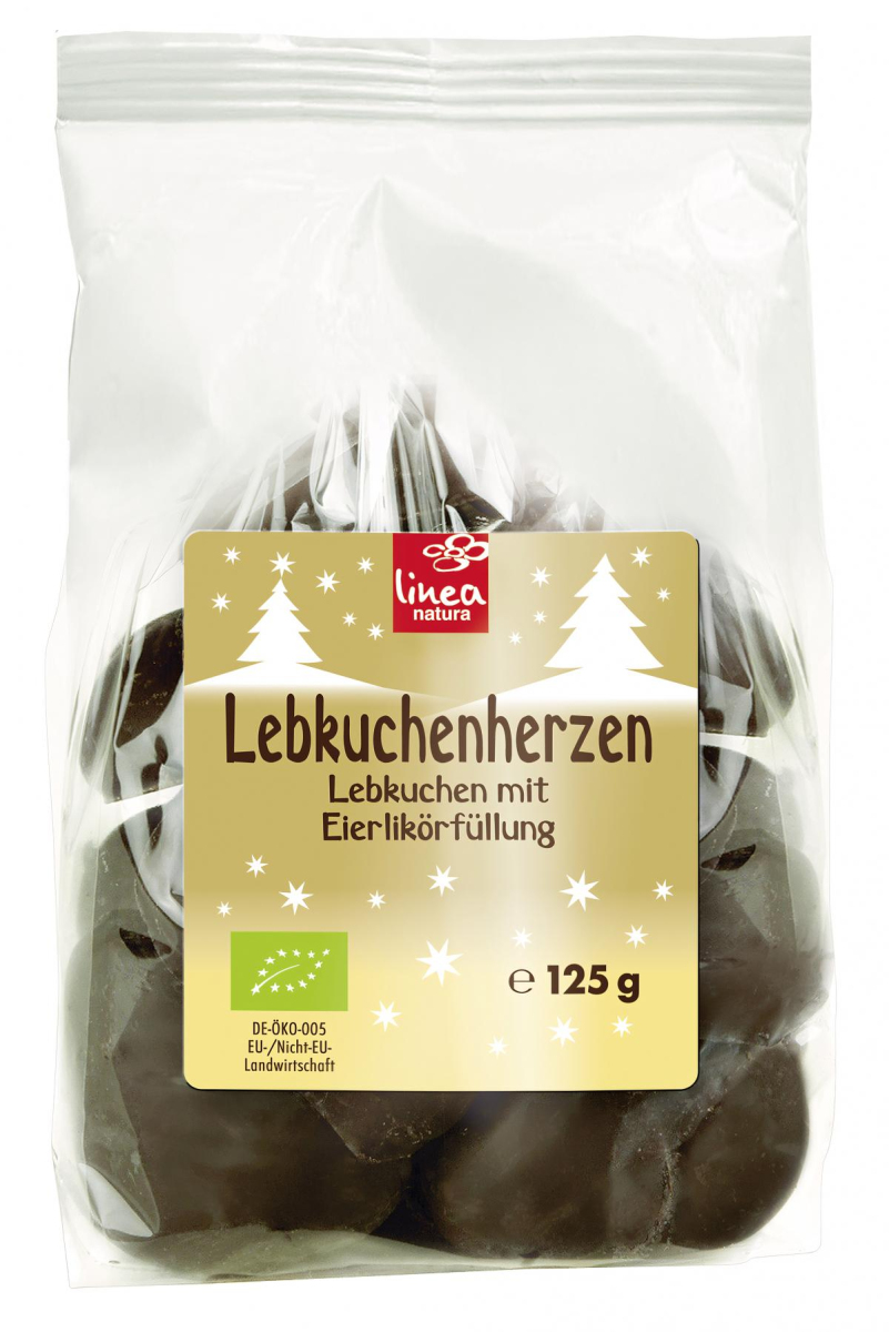 Lebkuchenherzen Zartbitter gefüllt Eierlikör