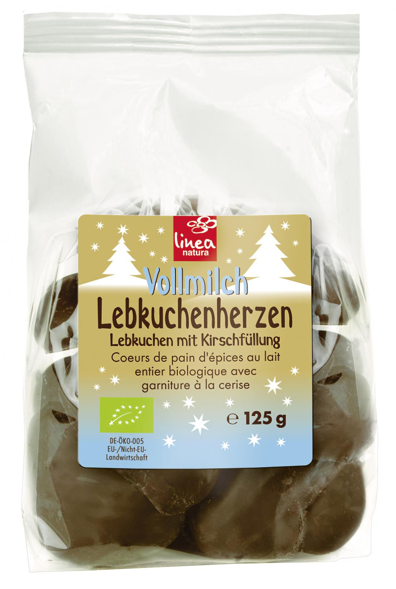 Lebkuchenherzen Vollmilch gefüllt Kirsche