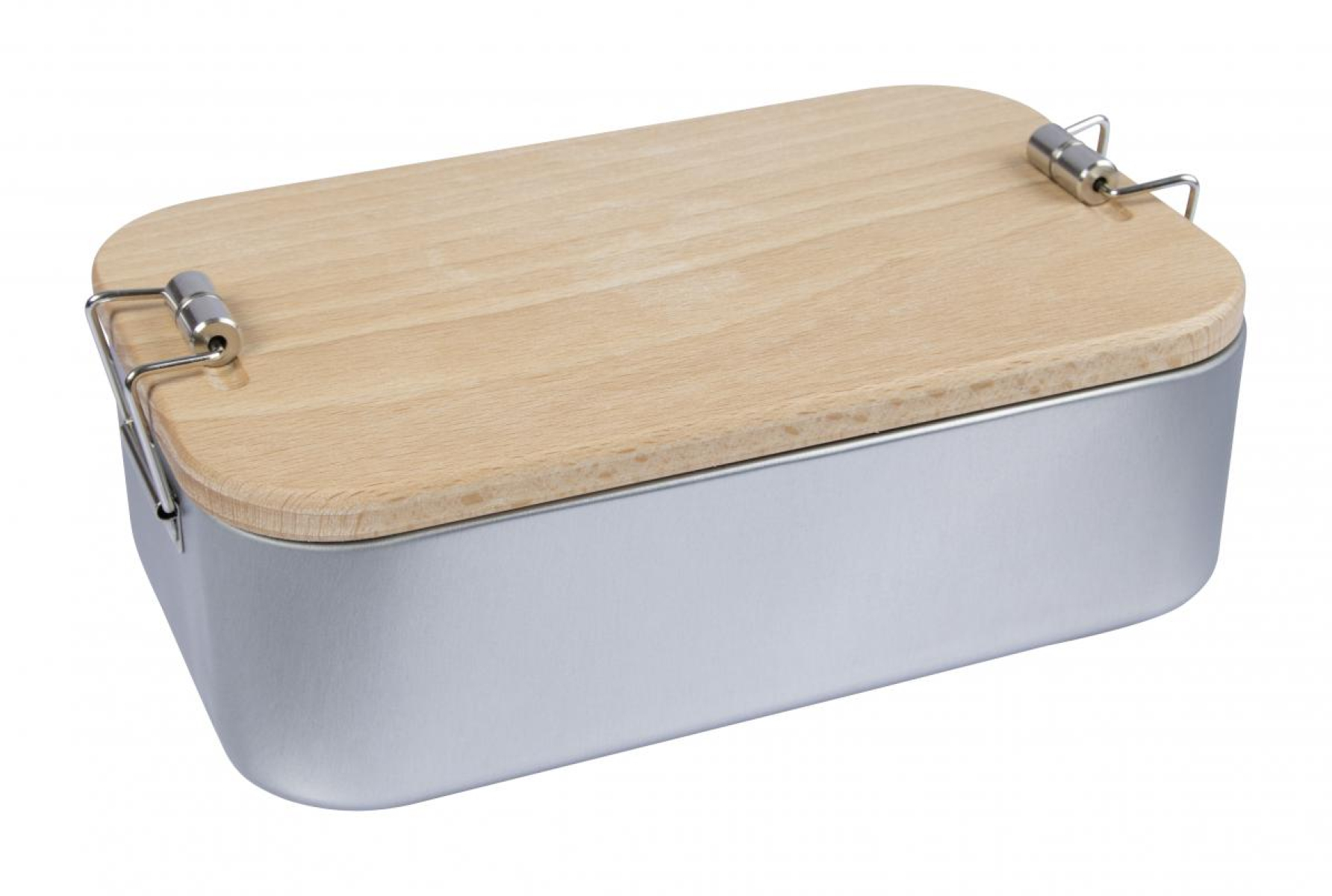 Lunchbox 2in1 mit Buchenholzdeckel