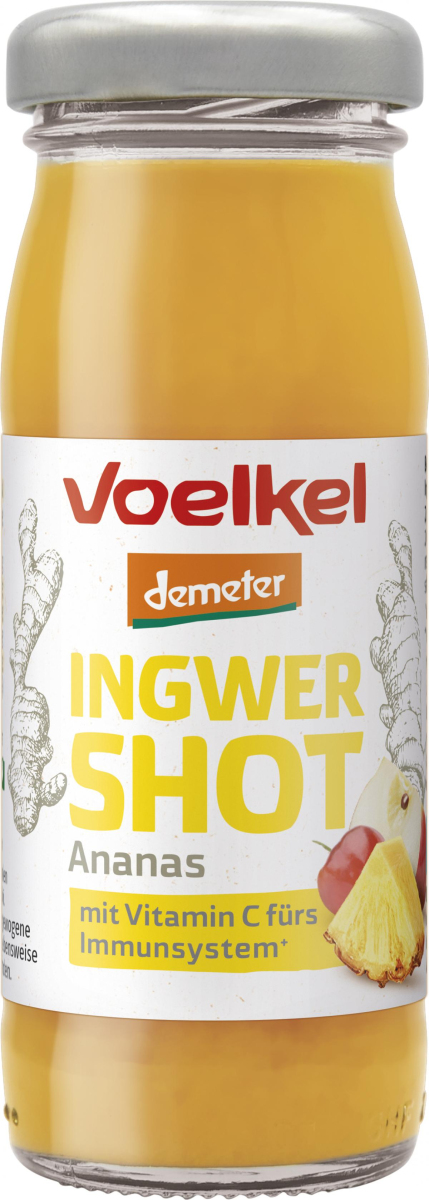 Frischer Shot Ingwer & Ananas