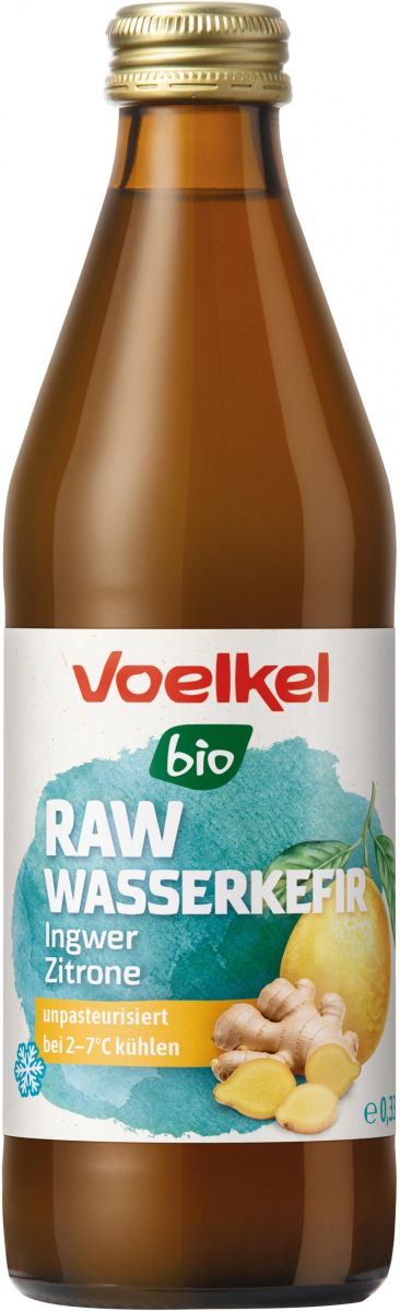 RAW Wasserkefir Zitrone Ingwer