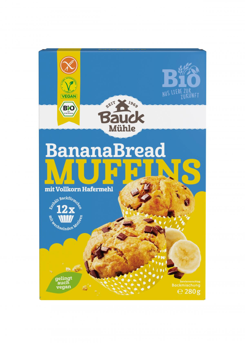 Backmischung Banana Bread Muffins GF
