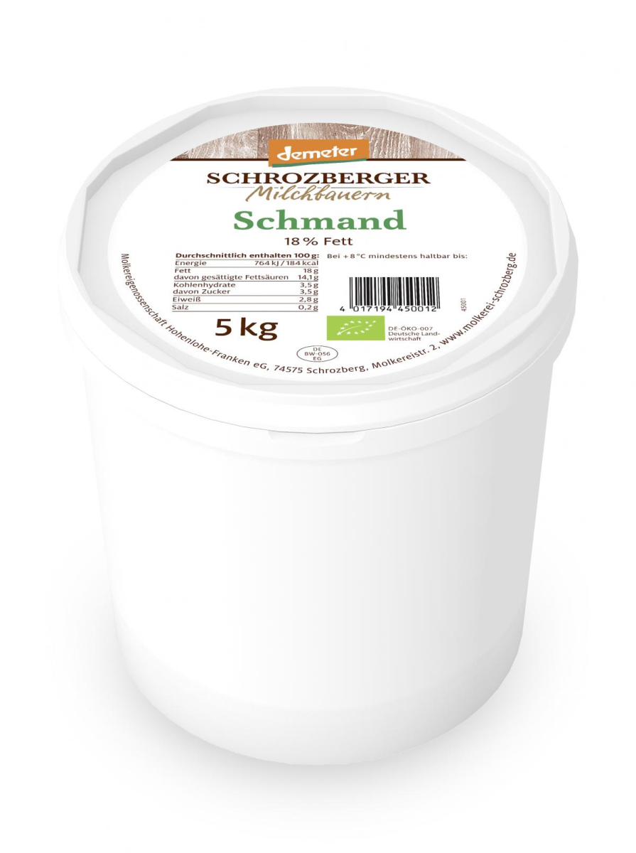 Schmand 18% (Großgebinde)