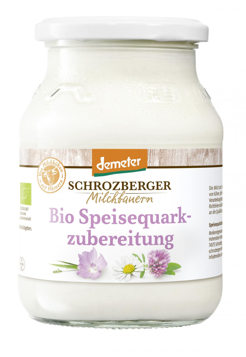 Speisequarkzubereitung Mager, Glas