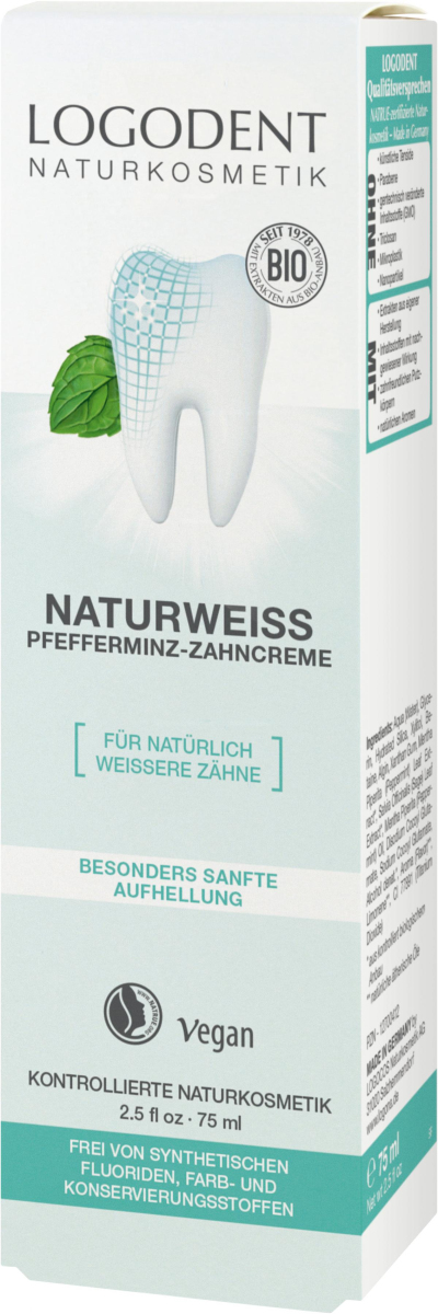 Naturweiß Pfefferminz-Zahncreme