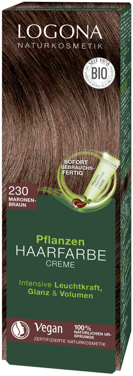 Pflanzen Haarfarbe Creme 230 Maronenbraun