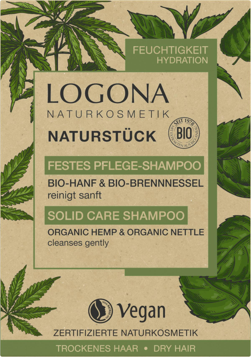 Festes Pflegeshampoo Hanf & Brennessel