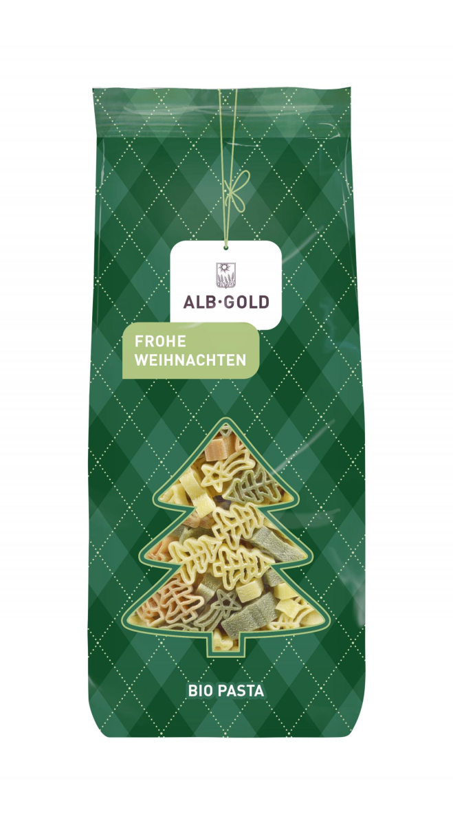 Weihnachtsnudeln bunt "Frohe Weihnacht"