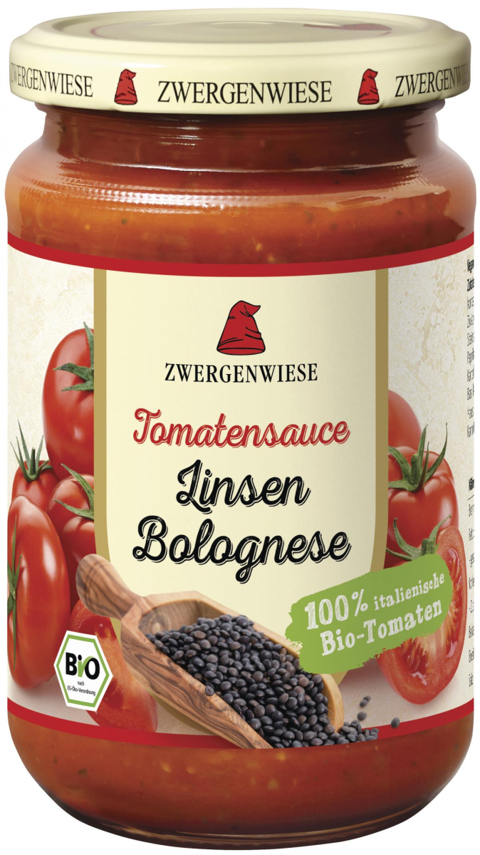 Tomatensauce Linsen Bolognese vegan