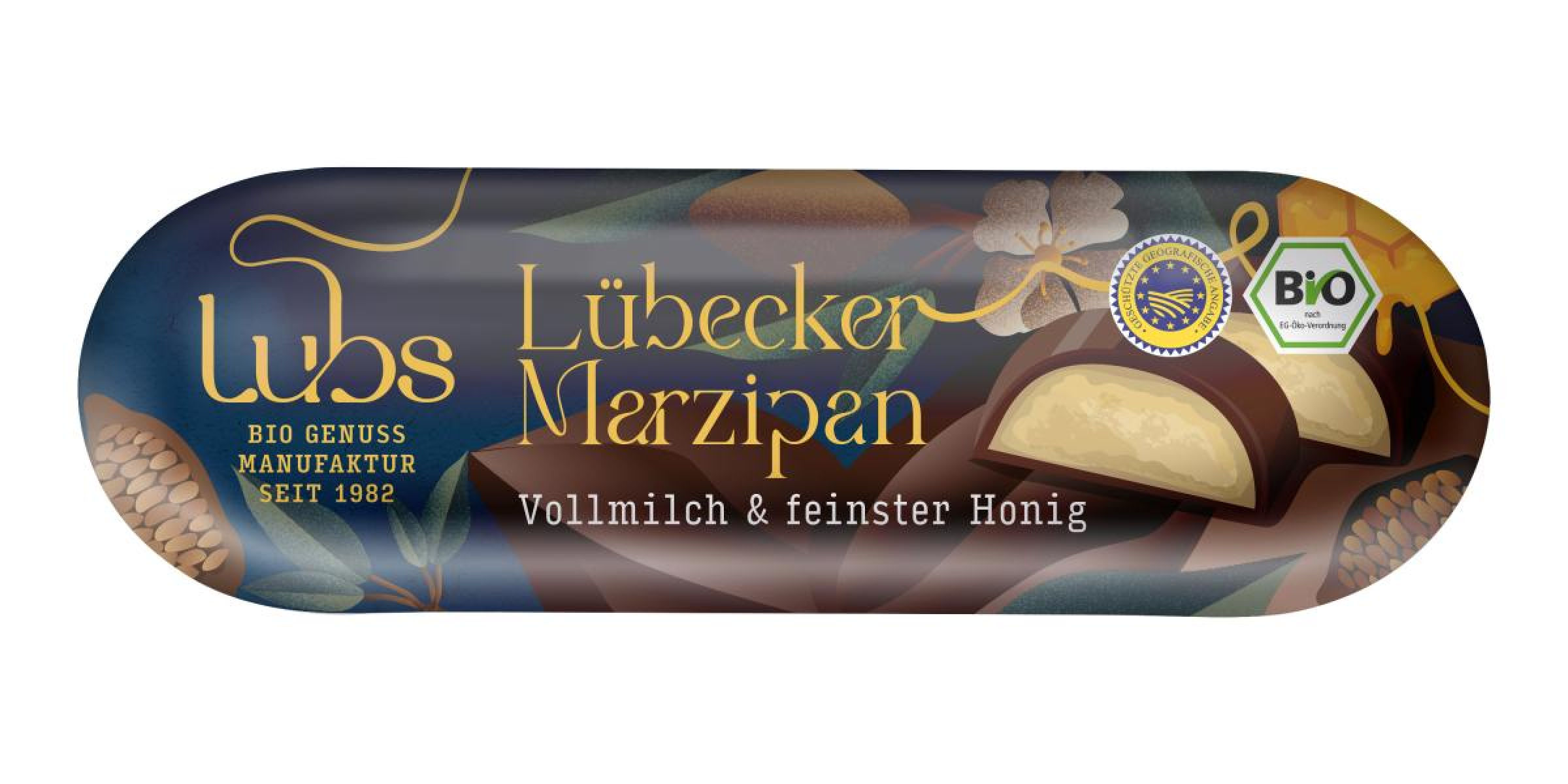 Marzipanbrot mit Vollmilchschokolade