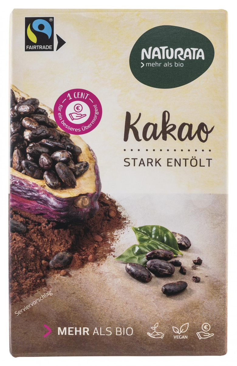 Kakaopulver stark entölt