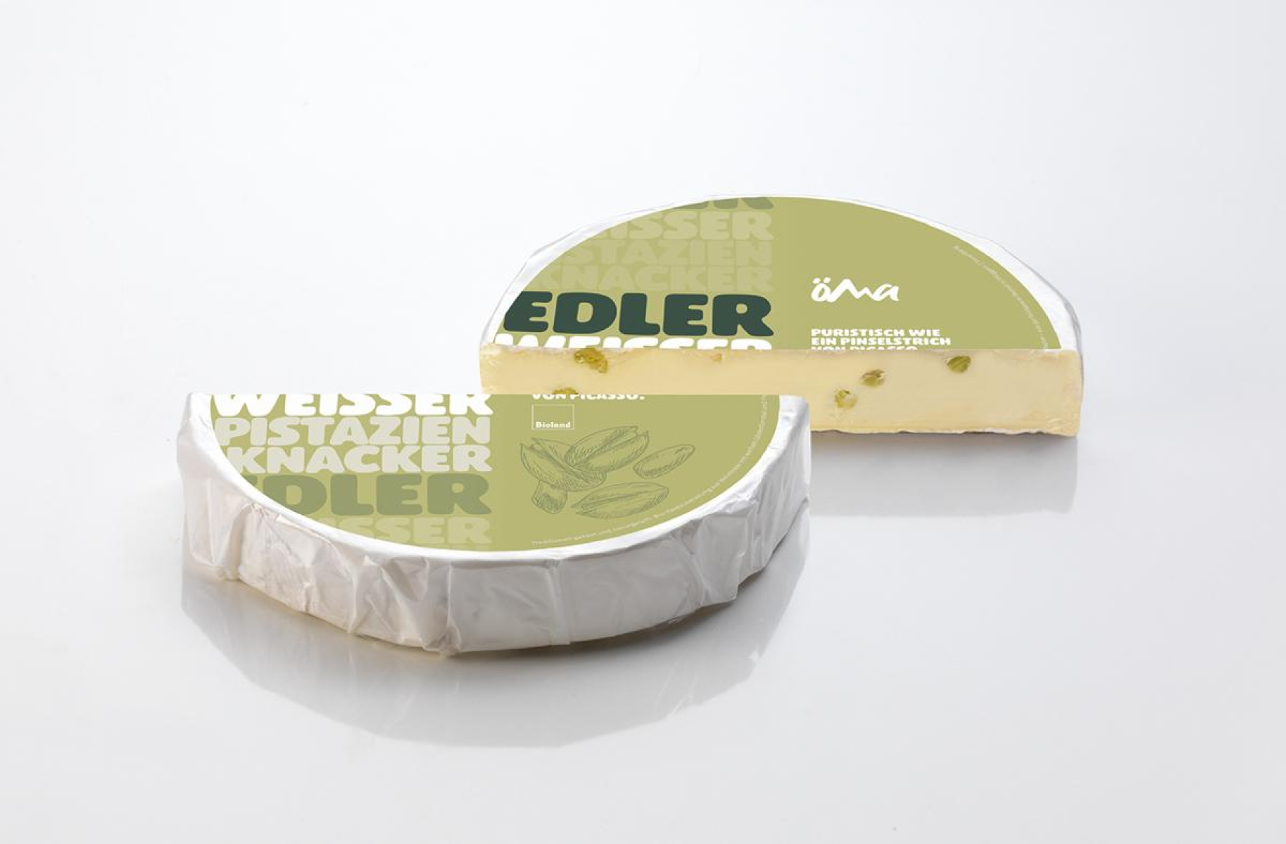 Edler Weißer Pistazien-Knacker 50% Fett i. Tr.
