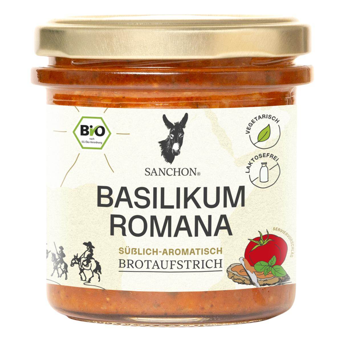 Brotaufstrich Basilikum Romana