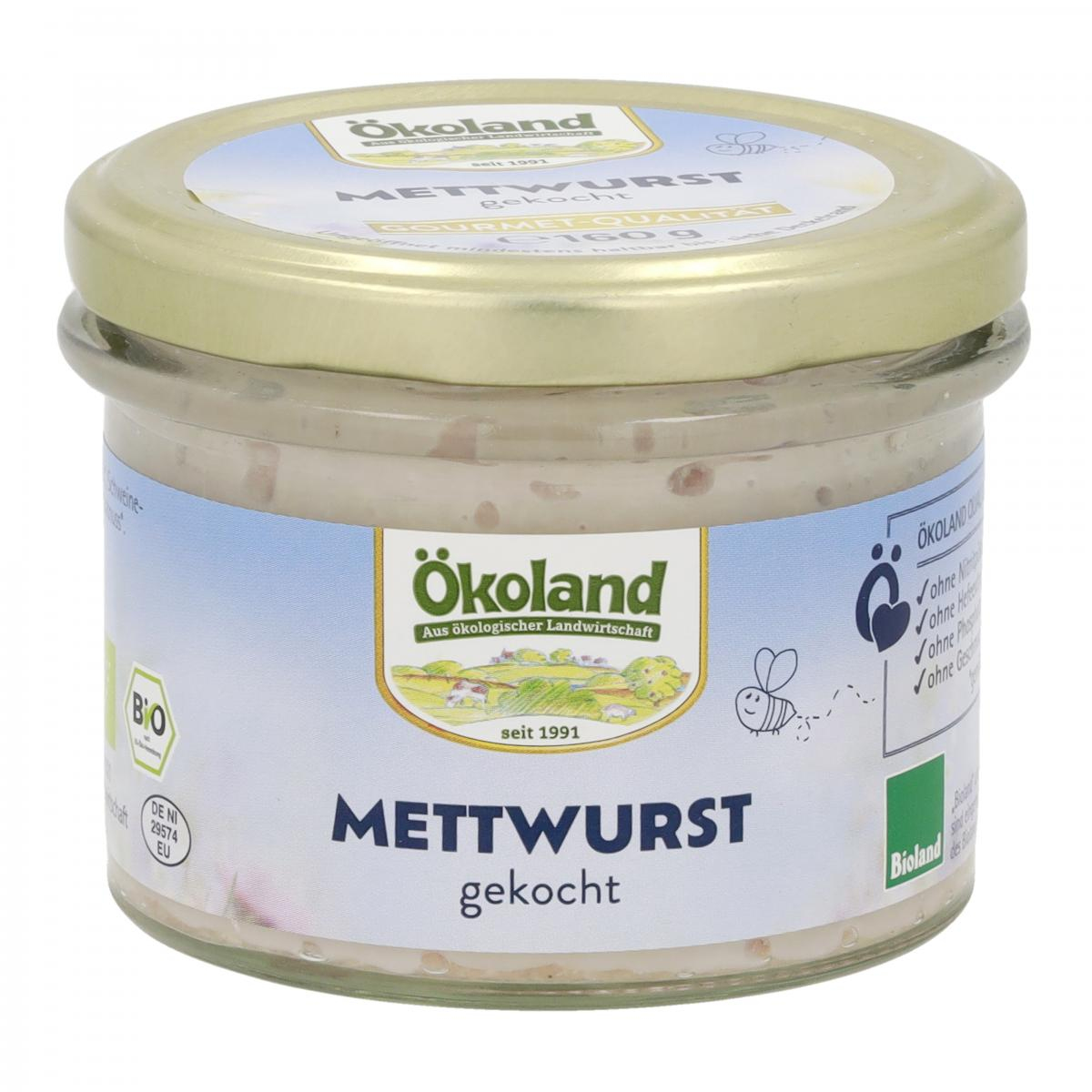 Mettwurst gekocht im Glas