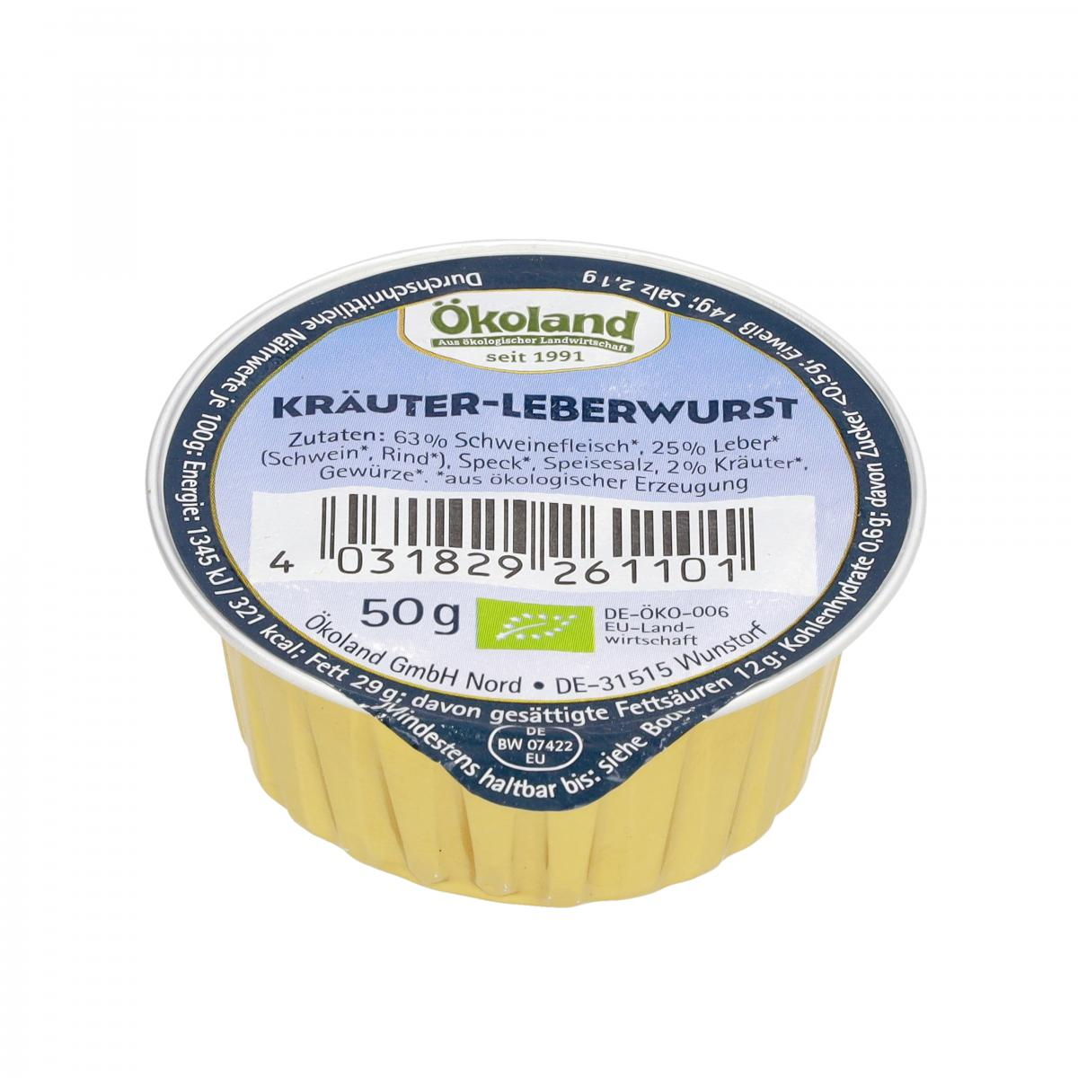 Feine Kräuterleberwurst Mini