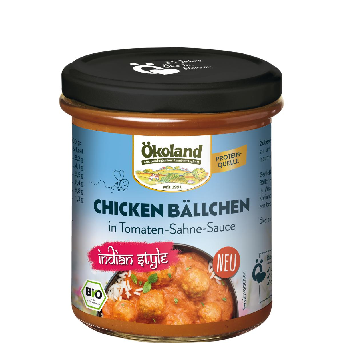 Chicken Bällchen Indian Style