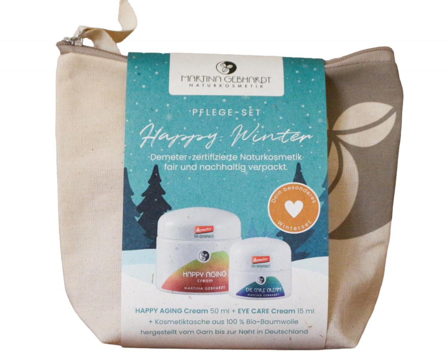 Geschenkset Happy Winter + Kosmetiktasche