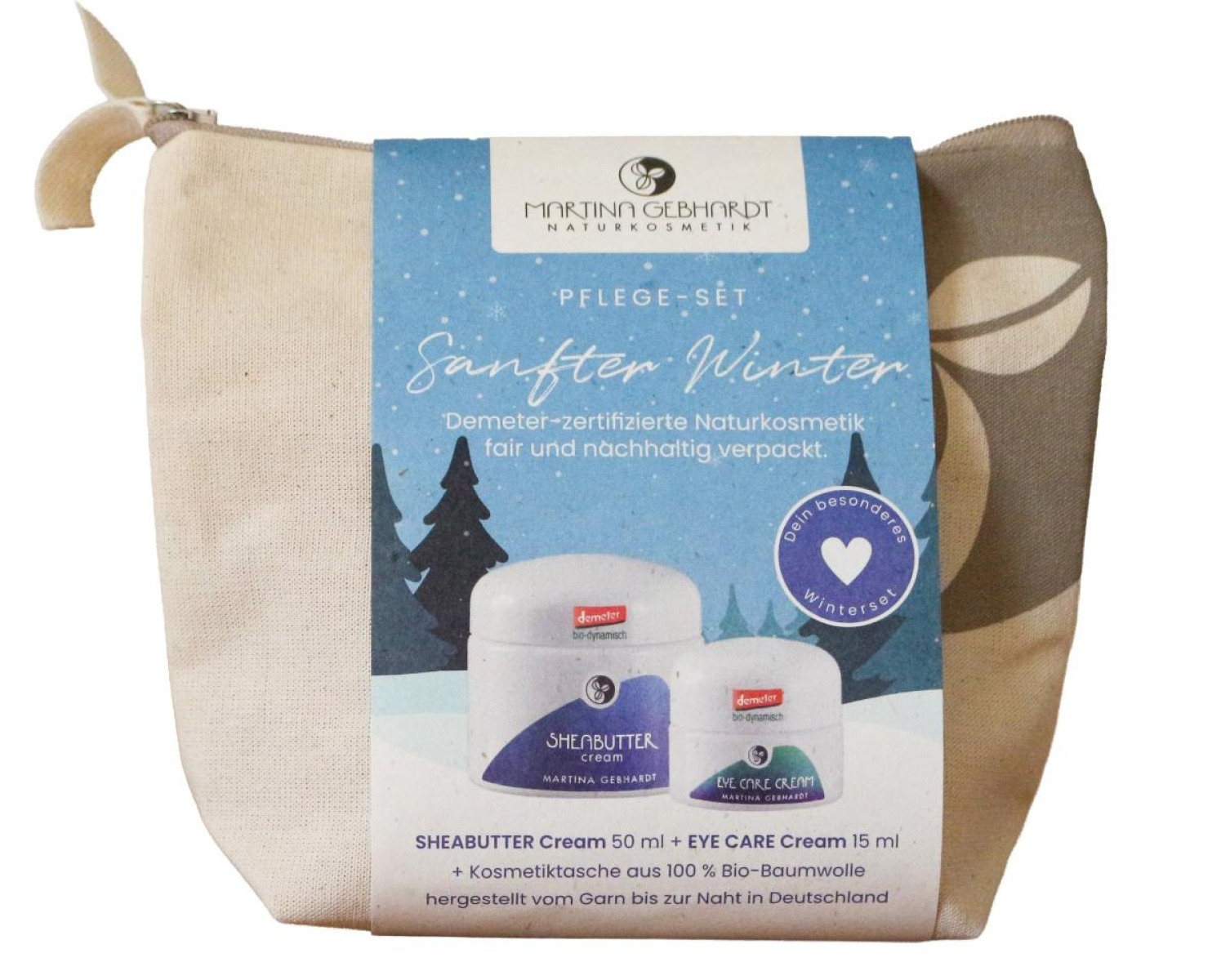 Geschenkset Sanfter Winter + Kosmetiktasche