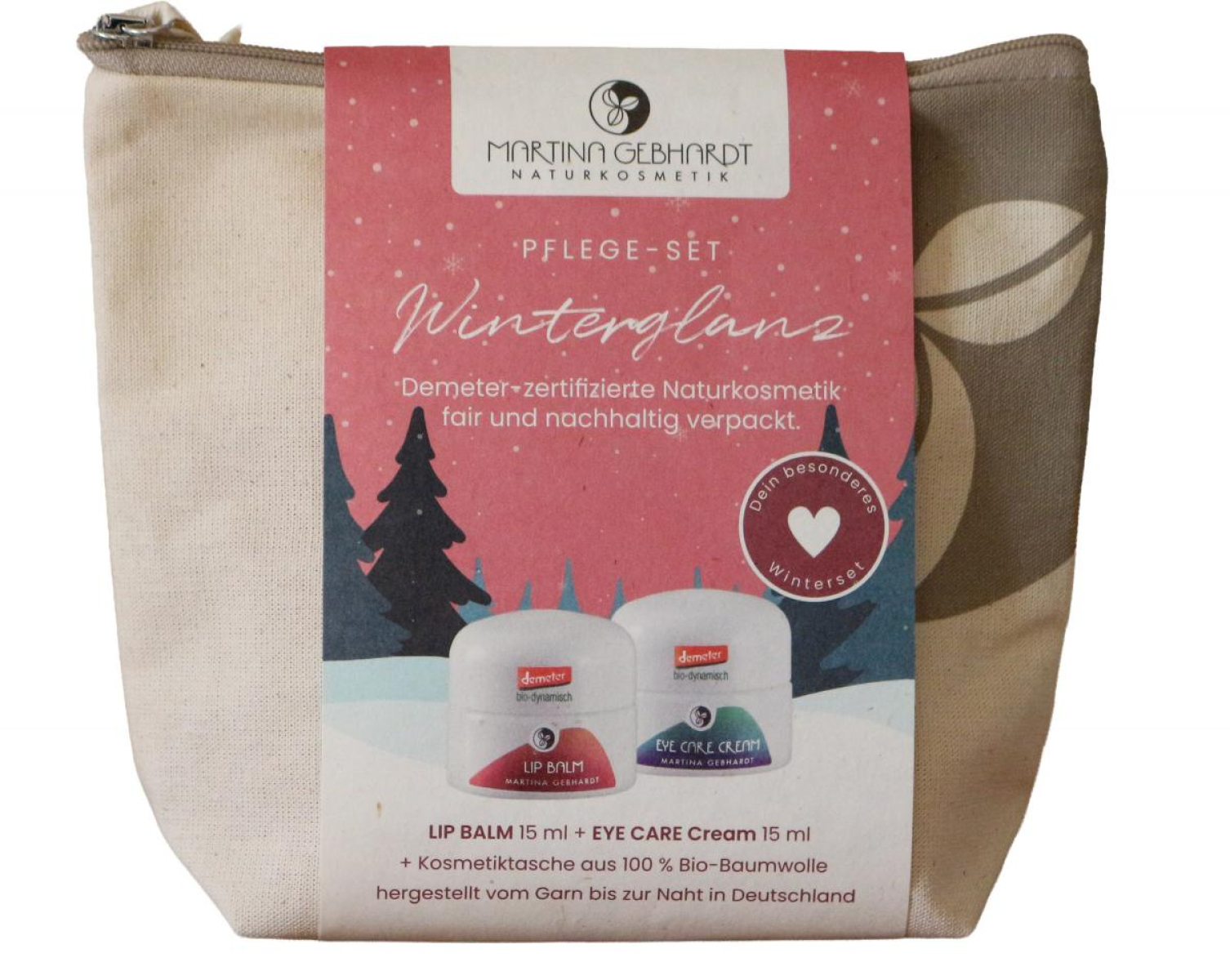 Geschenkset Winterglanz + Kosmetiktasche