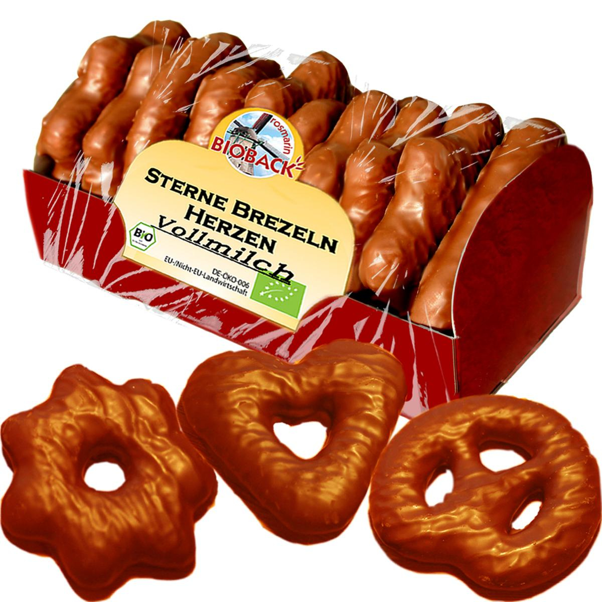 Lebkuchen Sterne, Brezeln, Herzen Vollmilch