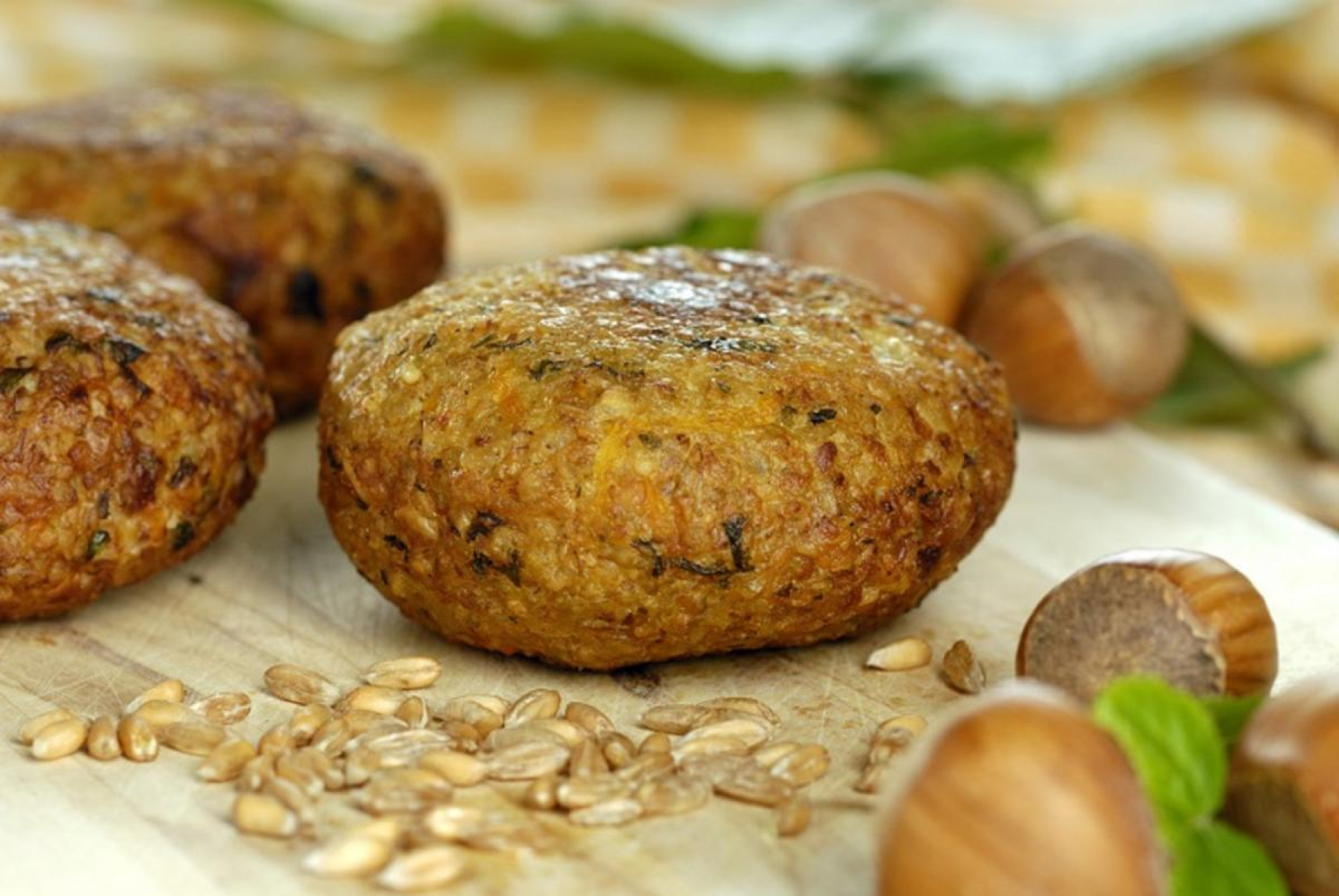 Dinkel-Nuss-Bratling (4 Stück)