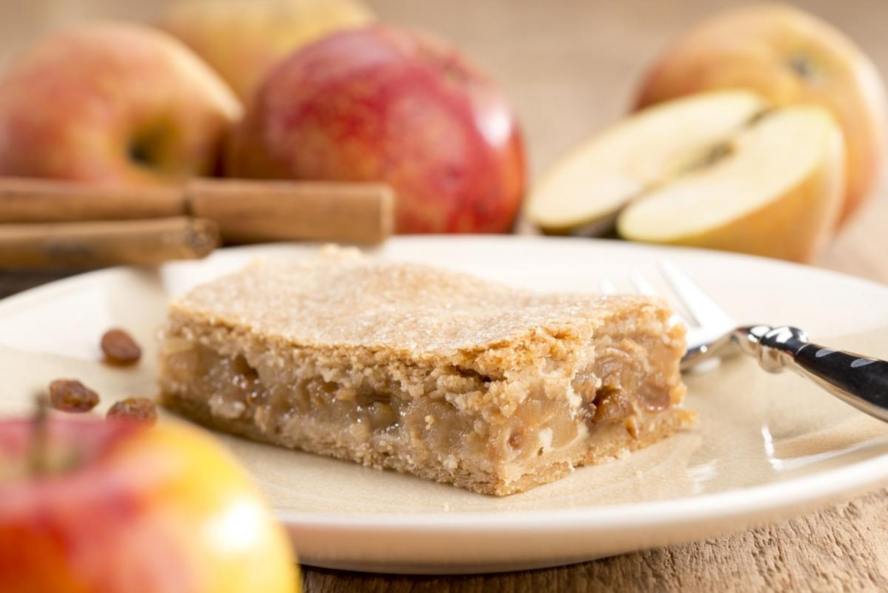 Apfelkuchen mit Zimtdecke vegan (4 Stück)
