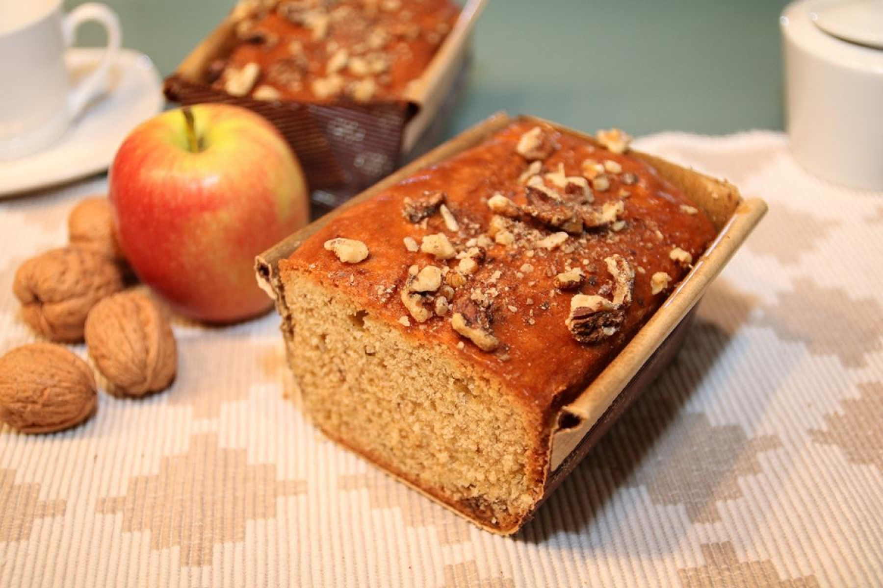 Sandkuchen Walnuss-Apfel